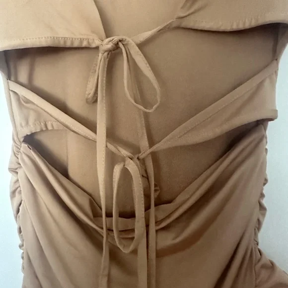 CLEARANCE ❤️SHEIN Tan Mini Dress - Picture 6 of 8